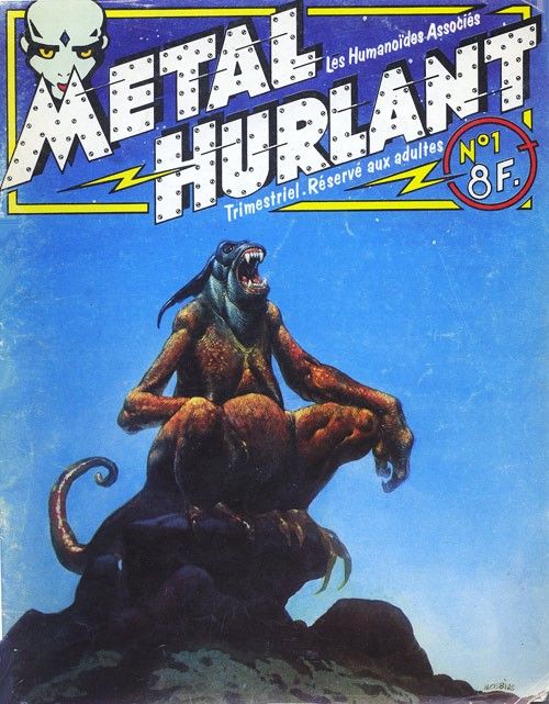 Couverture du n°1 de la revue Métal Hurlant